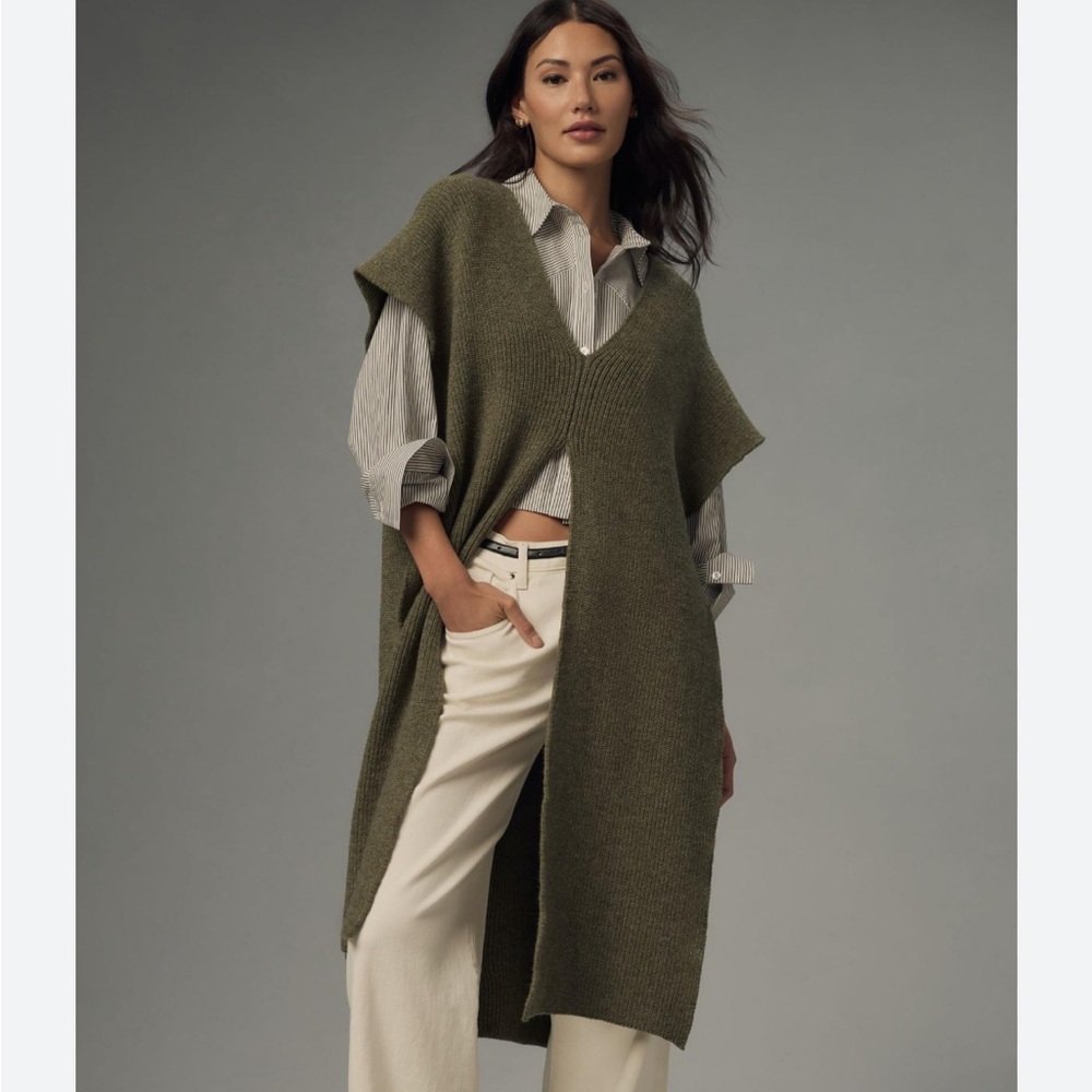 Anthropologie Slit Tunic Sweater